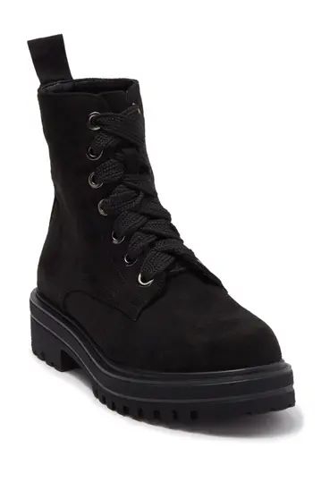 Champy Faux Suede Lace-Up Combat Boot | Nordstrom Rack