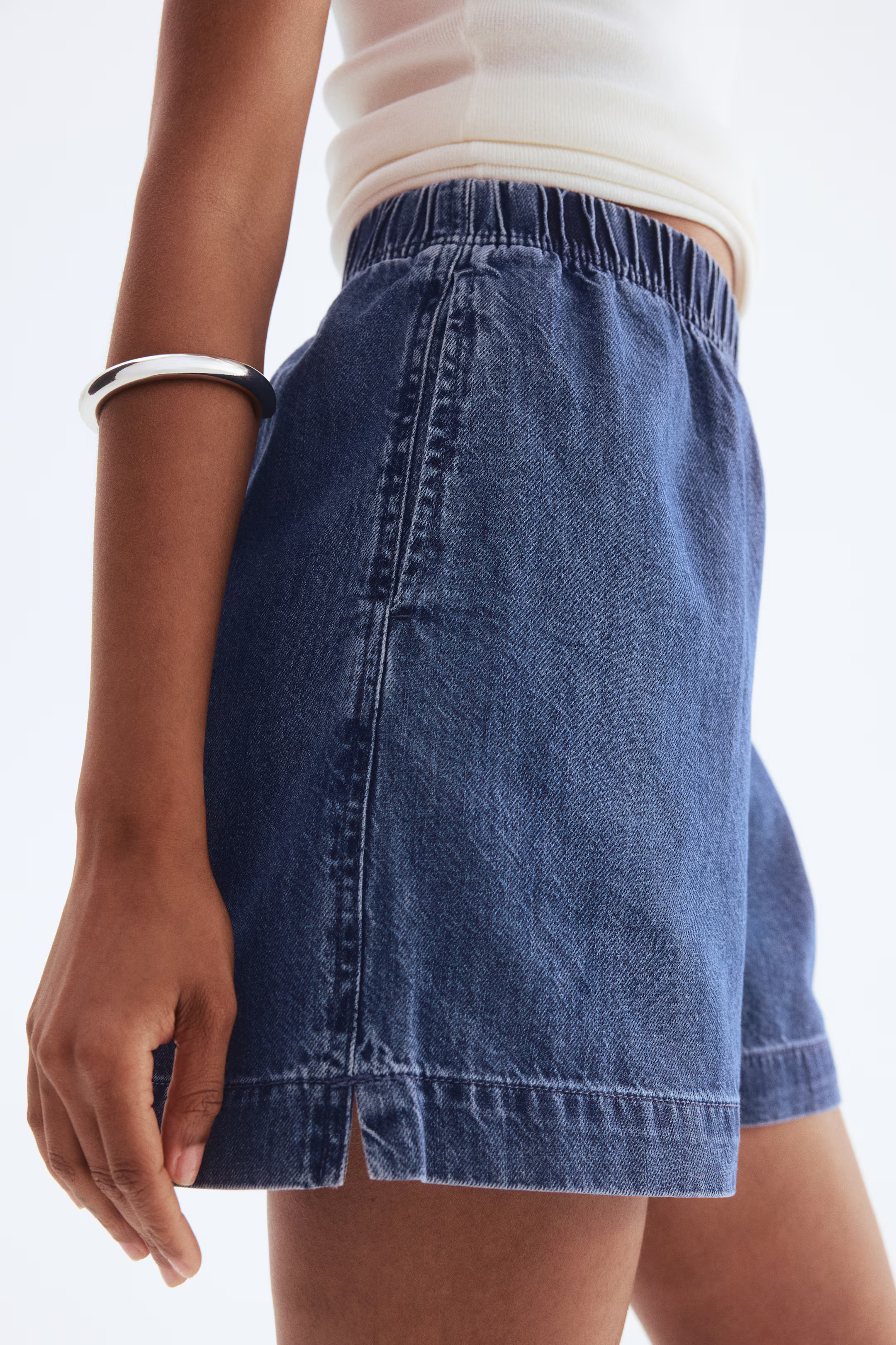 Denim Pull-On Shorts | H&M (US + CA)