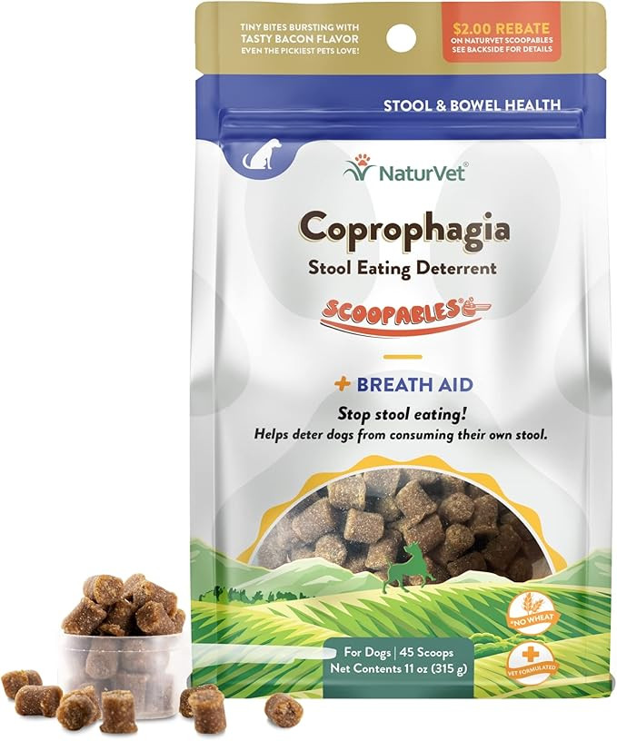 NaturVet Scoopables Coprophagia for Dogs - No Poop Eating for Dogs - Stool Eating Deterrent Suppl... | Amazon (US)