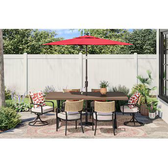 allen + roth Caledonia 7-Piece Patio Dining Set Collection at Lowes.com | Lowe's