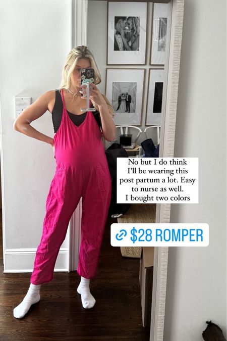 The cutest romper from Amazon for only $28! I feel like I will wear this so much once the baby is here. Great for nursing! Comes in a few different colors too!

#LTKSeasonal #LTKbump #LTKstyletip