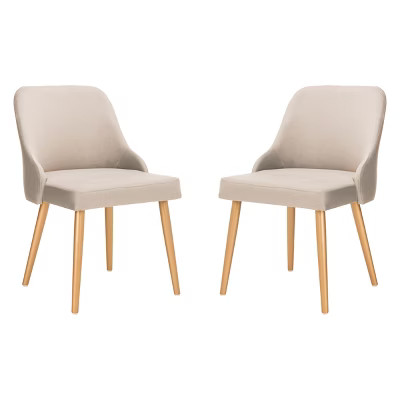 Set of 2 Lulu Upholstered Dining Chair - Safavieh | Target
