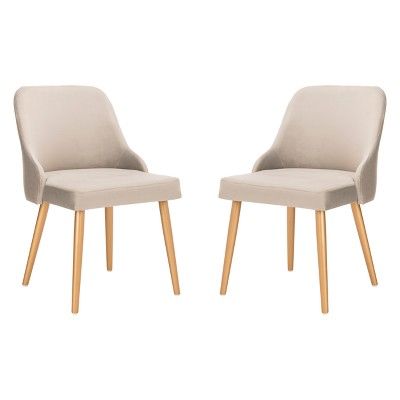 Set of 2 Lulu Upholstered Dining Chair - Safavieh | Target