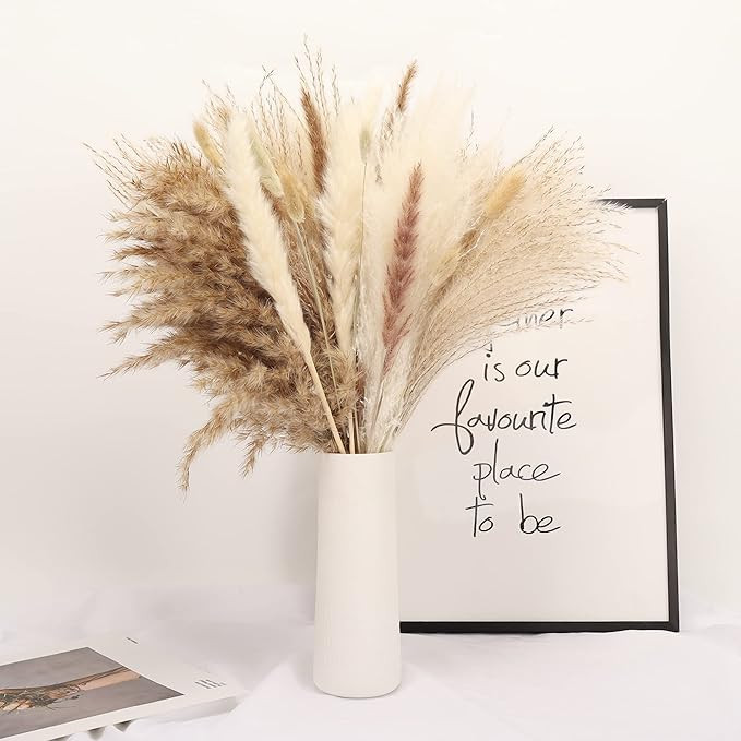 Faux Pampas Grass Decor Tall Fluffy, Dried Grass for Floral Arrangement, Artificial Pampas Grass ... | Amazon (US)