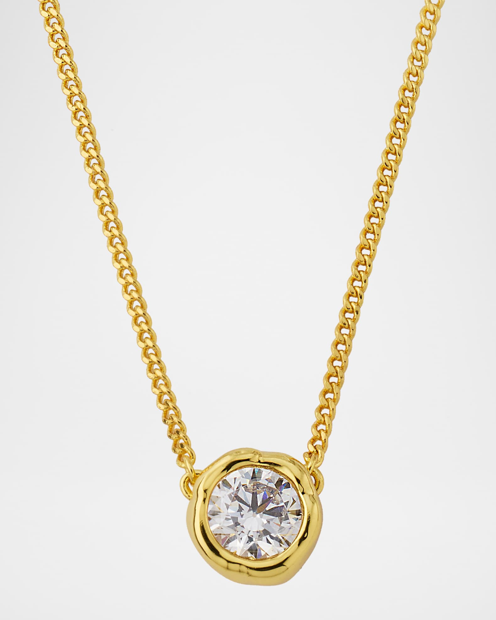 Asterales Gold Solitaire Necklace | Neiman Marcus