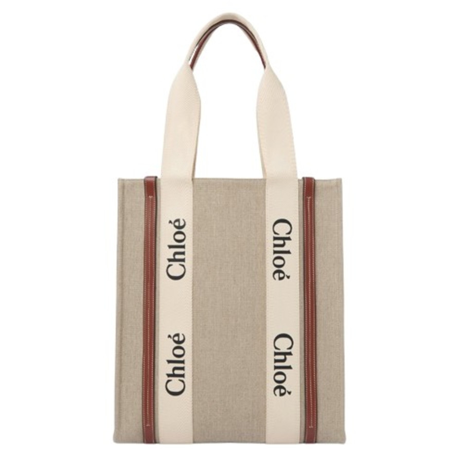 Chloe Woody Canvas Tote Bag | Jomashop.com & JomaDeals.com