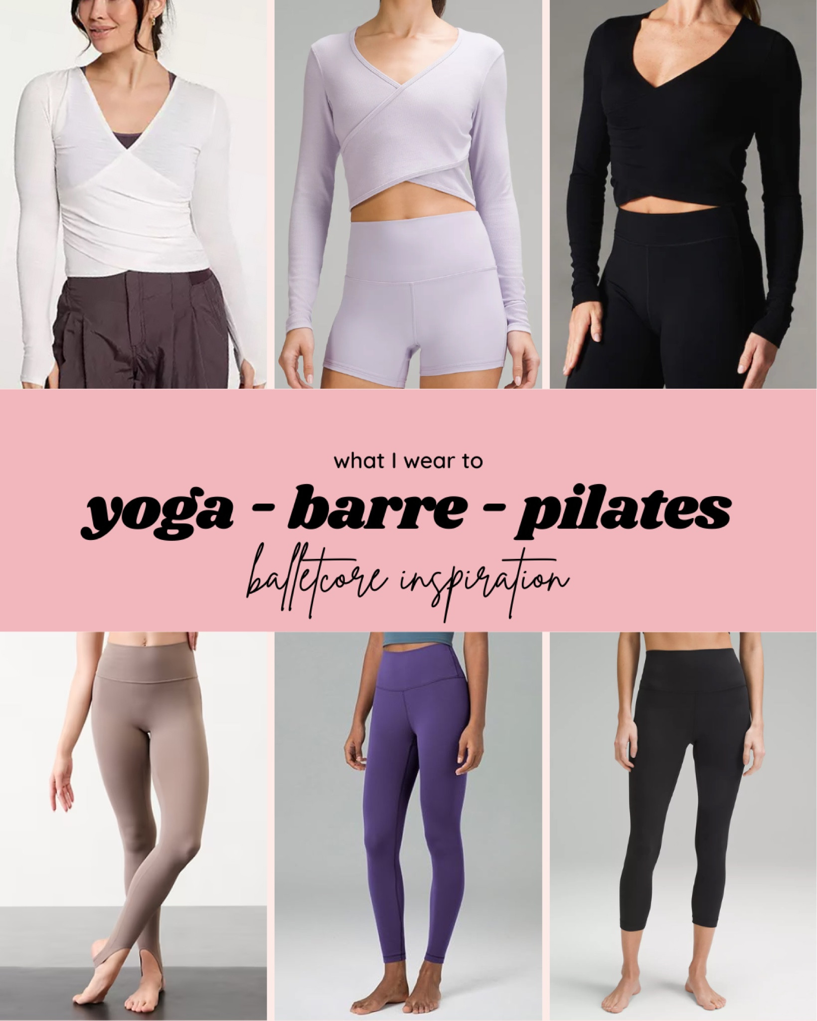 Channeling the grace and elegance of balletcore for my yoga, barre, and pilates practice. ✨🩰

Here’s what works for my sizing:
🌟 Wrap tops: I typically wear an XS, but I size up for a flowy, ballet-inspired silhouette.
🌟 Bottoms:
- Athleta: XSMALL petite
- Lululemon: Size 0 in 23" Align leggings
- Amazon: XS in 25" buttery-soft leggings that rival Aligns at a fraction of the cost.


#balletcore #workoutstyle #yogawear #barre #pilatesaesthetic #pilates #ltkactive #ltkfitness #tavi #ballet

#LTKfindsunder100 #LTKActive #LTKfitness