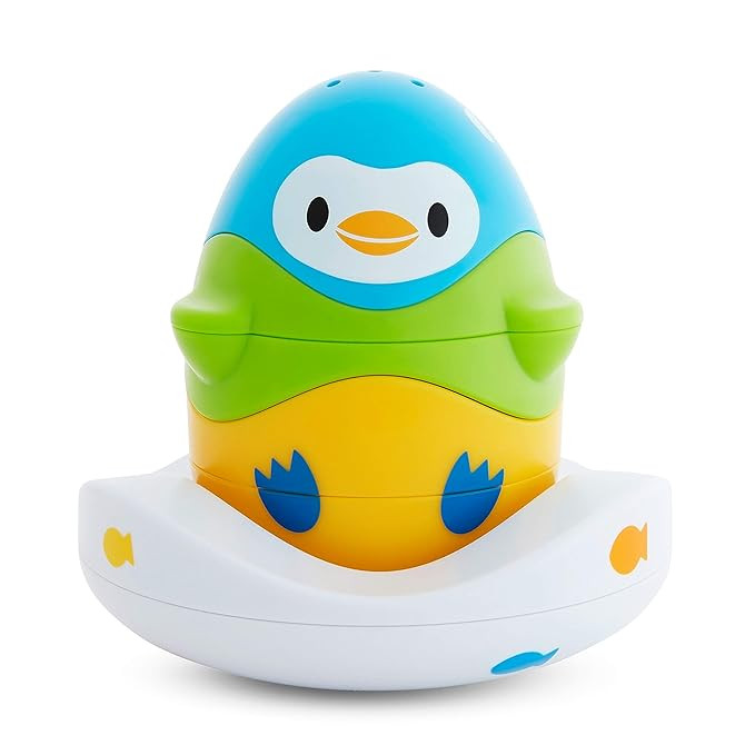 Munchkin Stack N' Match Bath Toy, Blue, Green & Yellow | Amazon (US)