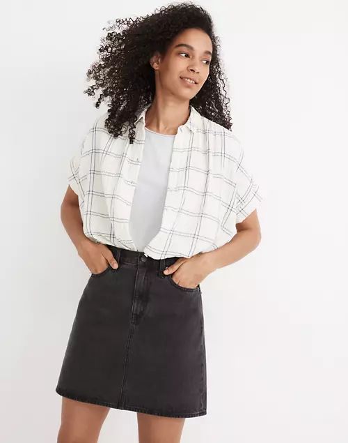 Rigid Denim High-Waist Straight Mini Skirt in Berridge Wash | Madewell