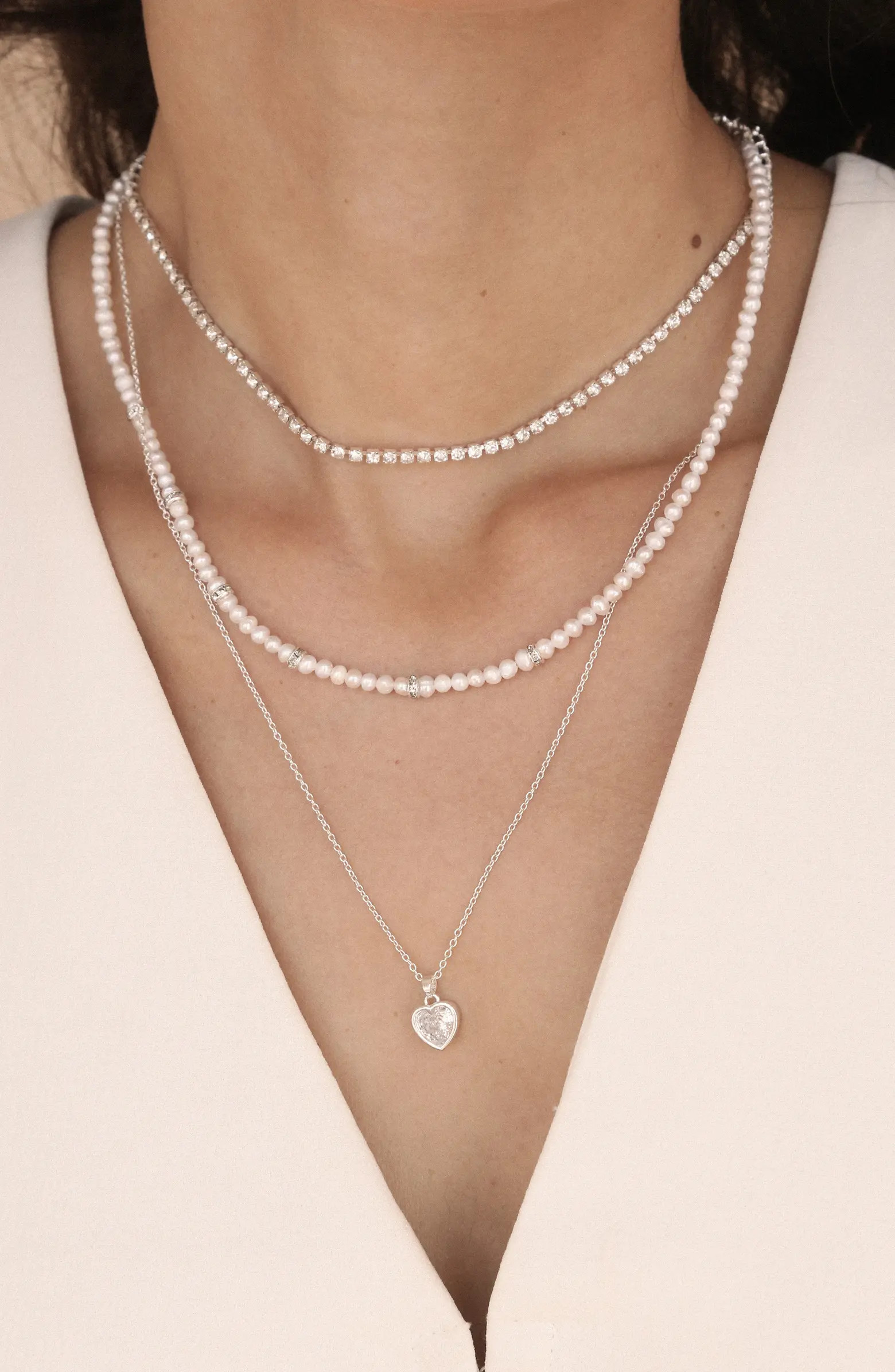 Layered Charm & Freshwater Pearl Necklace | Nordstrom