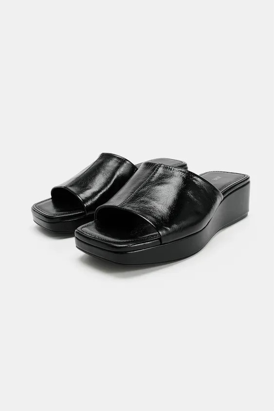 LEDER-PLATEAUSANDALETTE | Zara DE