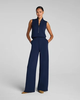SPANX AirEssentials® Shawl Collar Half Zip Jumpsuit | Spanx
