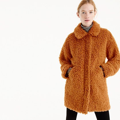 The textured Teddy coat | J.Crew US