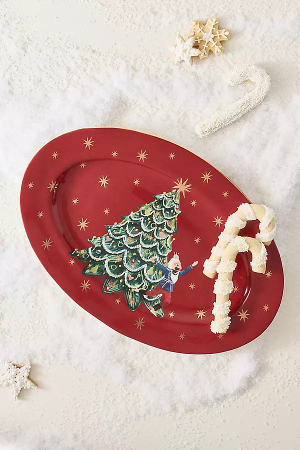 New York City Ballet Stoneware Platter | Anthropologie (US)