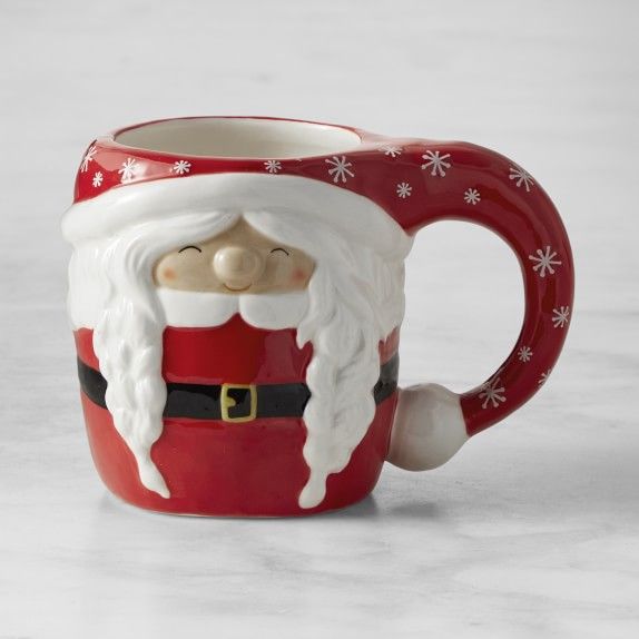 Figural Mrs. Claus Mug | Williams-Sonoma