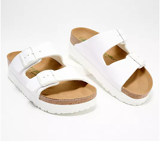 Papillio by Birkenstock Two-Strap Slide Sandal-Arizona Platform | QVC