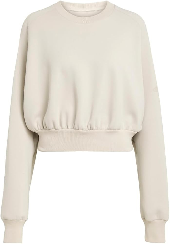 adidas Women's All Szn Soft Lux Loose Sweatshirt | Amazon (US)