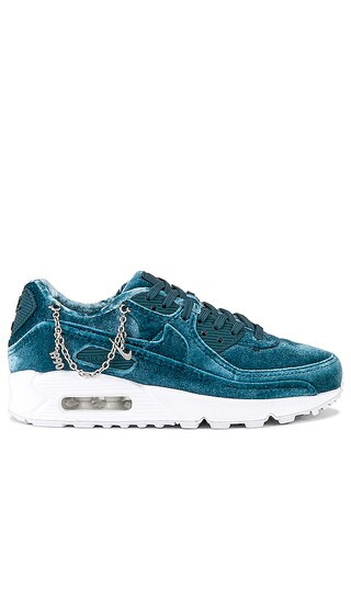 Air Max 90 Premium Sneaker in Ash Green & Metallic Silver | Revolve Clothing (Global)