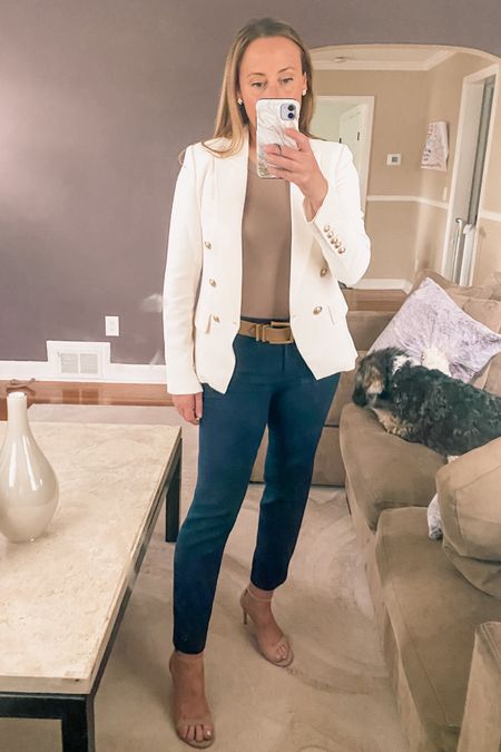 Elegant spring look. Great for a meeting, brunch or even an event.  Cream navy and taupe are so complimentary to each other. 



#LTKOver40 #LTKWorkwear