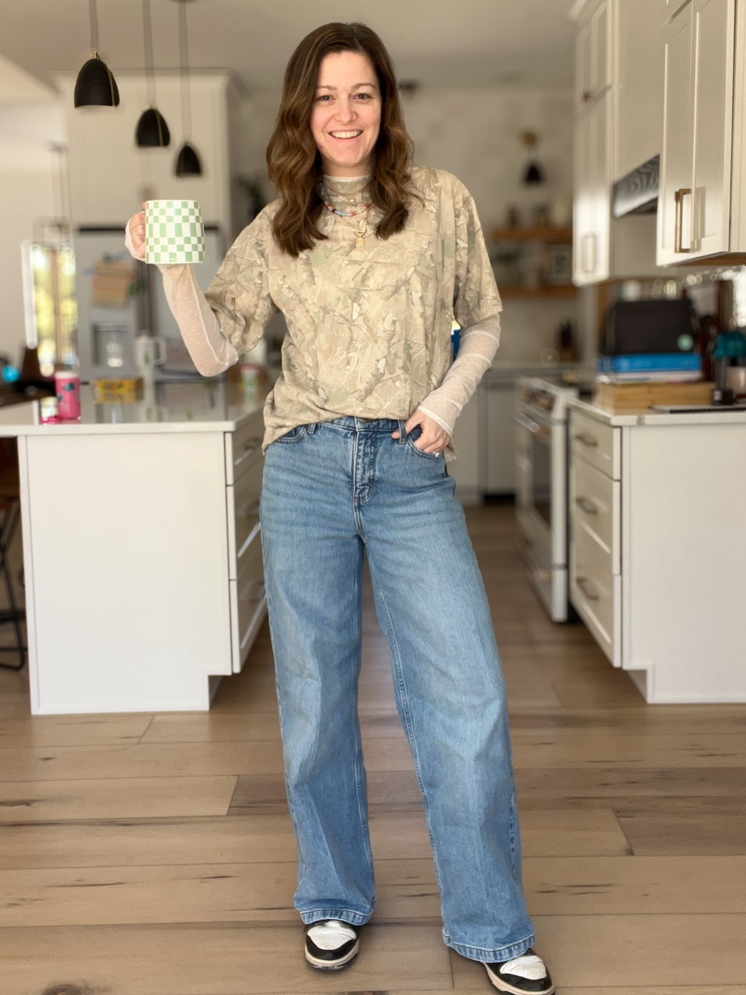 Camo tee & jeans are a staple for me in my closet! 
Dress it up with a lace Longsleeve and cute necklace! 

#LTKootd #LTKgrwm #LTKmomlife