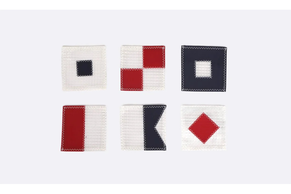 Sailcloth Coasters Set of 6 | Lucy's Market