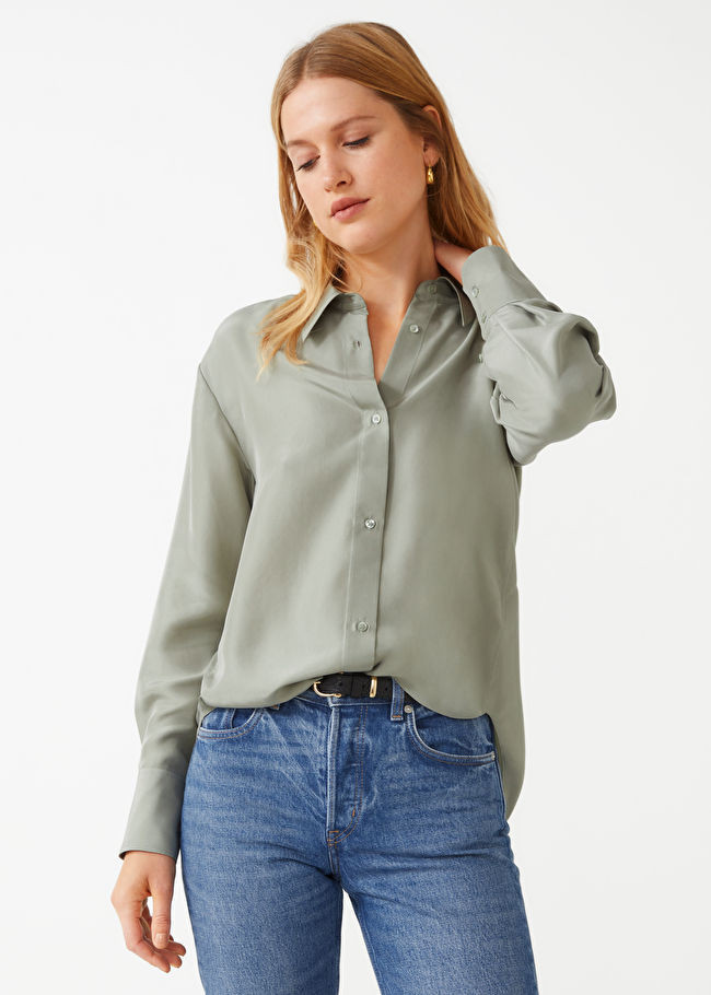 Straight Mulberry Silk Shirt | & Other Stories (EU + UK)