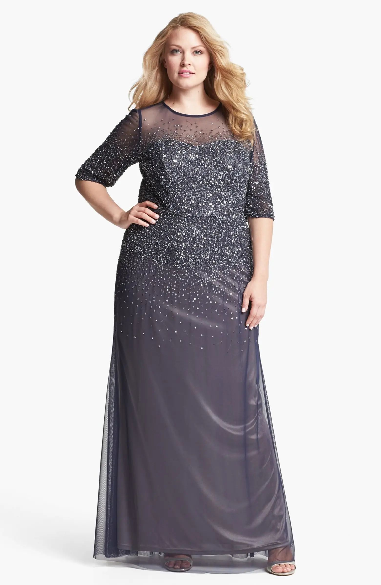 Beaded Illusion Gown | Nordstrom