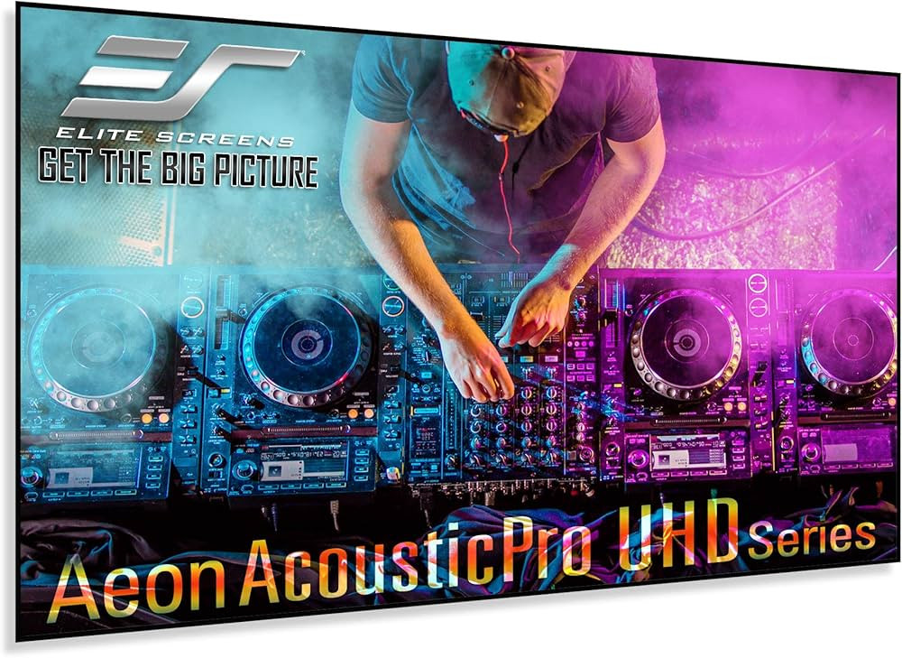 Elite Screens Aeon AUHD Series, 150-inch 16:9, 4K Home Theater Fixed Frame Edge Free Borderless P... | Amazon (US)