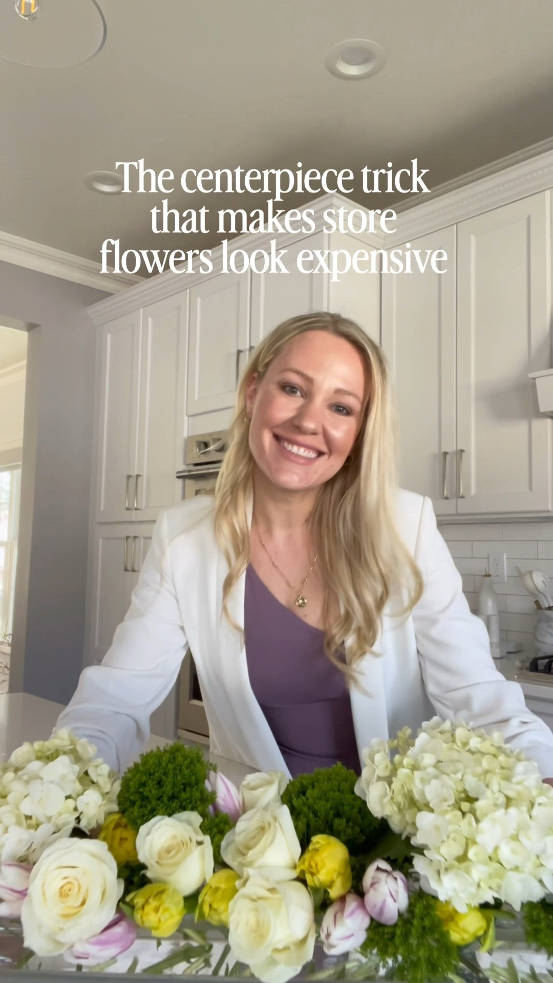 The centerpiece trick that instantly makes flowers look more expensive 🤍 I love a low arrangement because it feels layered and elevated without blocking conversation across the table. This acrylic vase gives that designer look while still being lightweight and easy to style indoors or outside. Filled this one with hydrangeas, roses, tulips, and fresh greens for a soft spring centerpiece.

Baby shower, bridal shower, hosting, summer hosting, spring hosting, outdoor hosting
#acrylicvase #centerpiece #hostingathome

#LTKHome #LTKSeasonal #LTKOver40