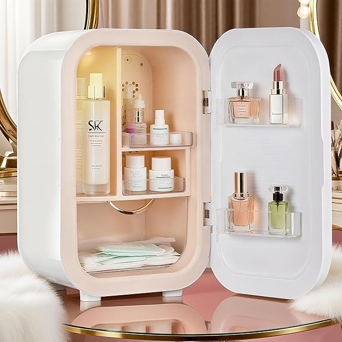 Kikihouse 22L Mini Skincare Fridge, Beauty Fridge for Cosmetic Storage, 44°F Intelligent Tempera... | Amazon (US)