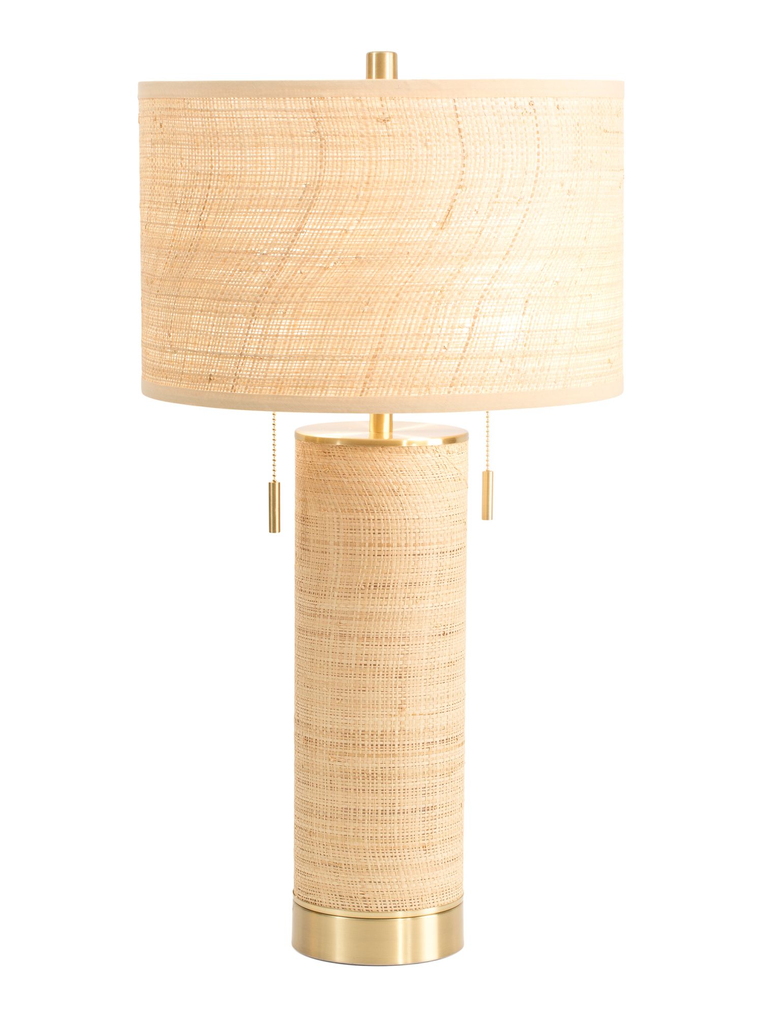 28in Livonia Rattan Table Lamp | Marshalls