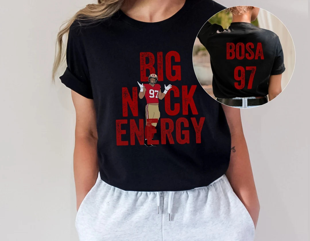 Nick Bosa Shirt, Big Nick Energy, Bosa 97 SF Football, San Francisco Unisex Softstyle Tee - Etsy | Etsy (US)