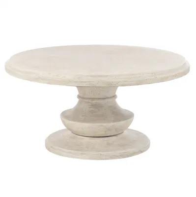 Megan Round TerraFab Outdoor Patio Coffee Table | The Home Depot