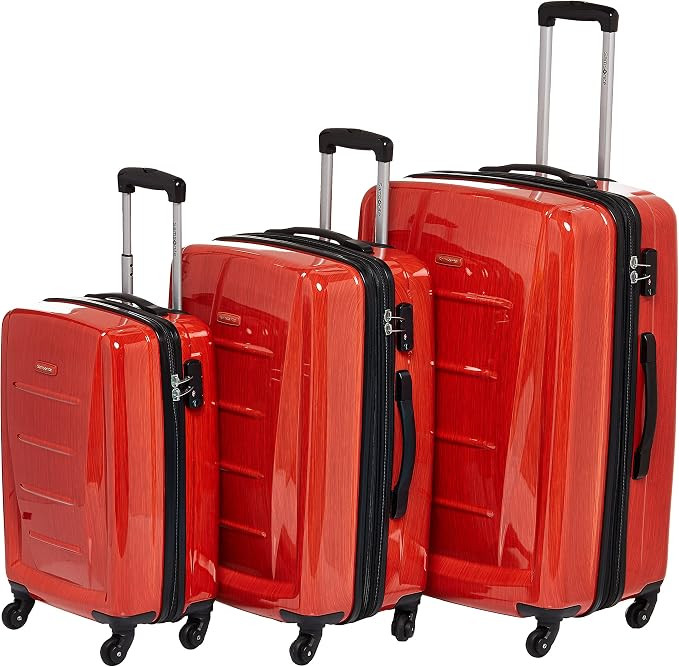 Samsonite Winfield 2 Hardside Luggage with Spinner Wheels, Orange, 3-Piece Set (20/24/28) | Amazon (US)