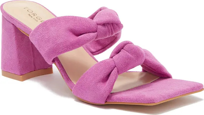 Flamingo Knotted Block Heel Sandal | Nordstrom Rack