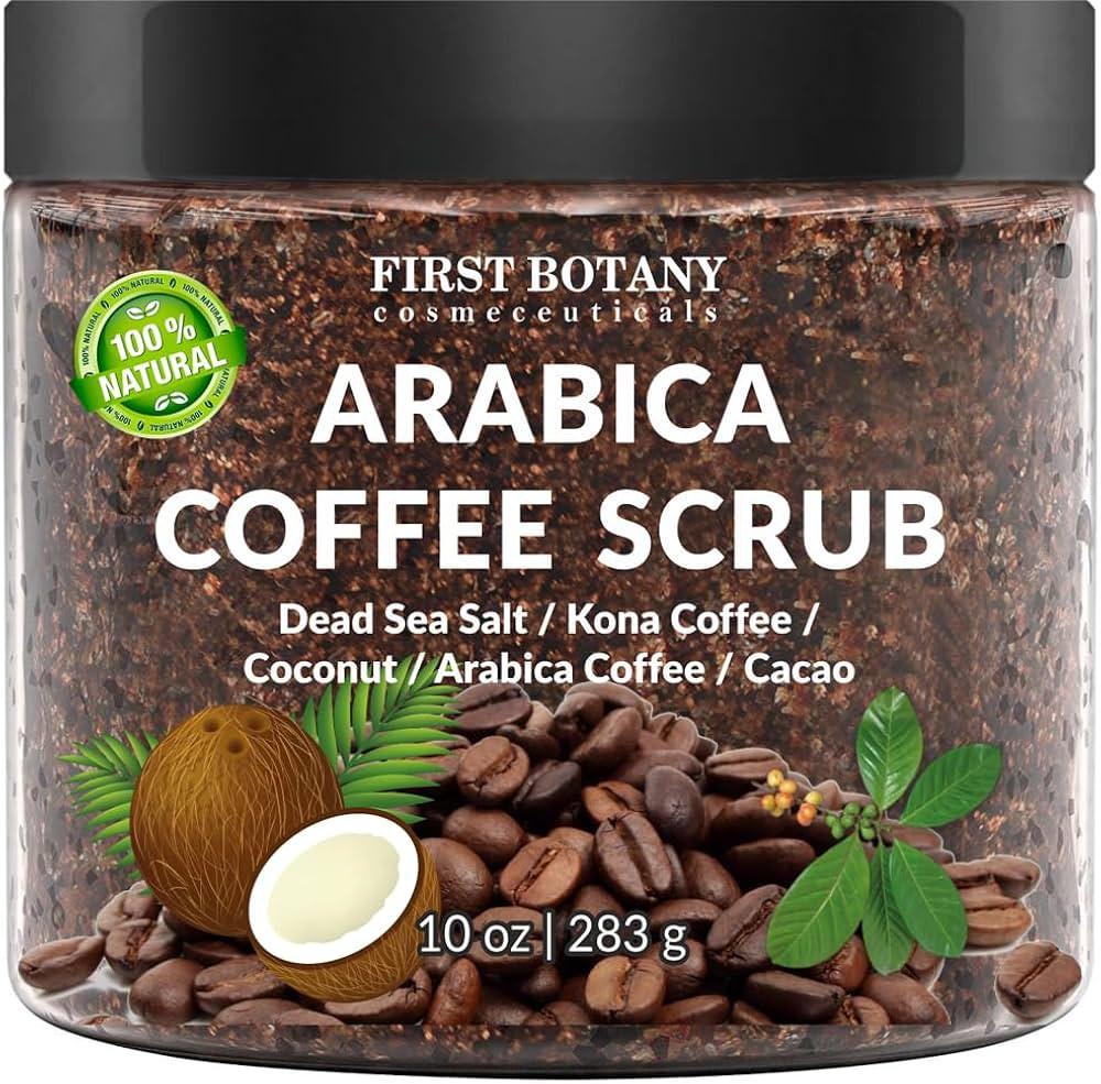 First Botany Cosmeceuticals, 100% Natural Arabica Coffee Scrub with Organic Coffee Coconut & Shea... | Amazon (US)