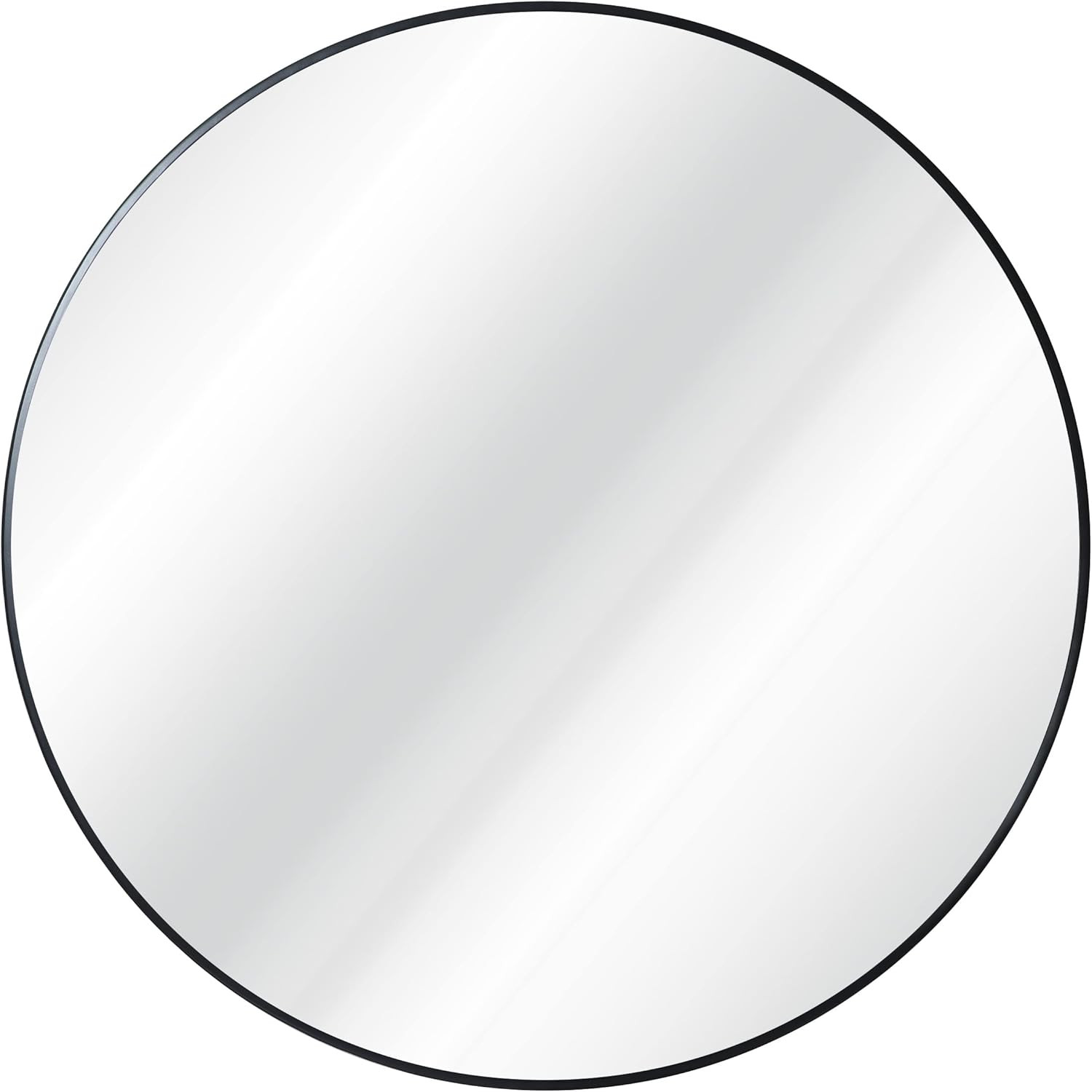 HBCY Creations Large Round Mirror, Black 36 inch Wall Mirror for Entryway, Bathroom, Living Room ... | Amazon (US)
