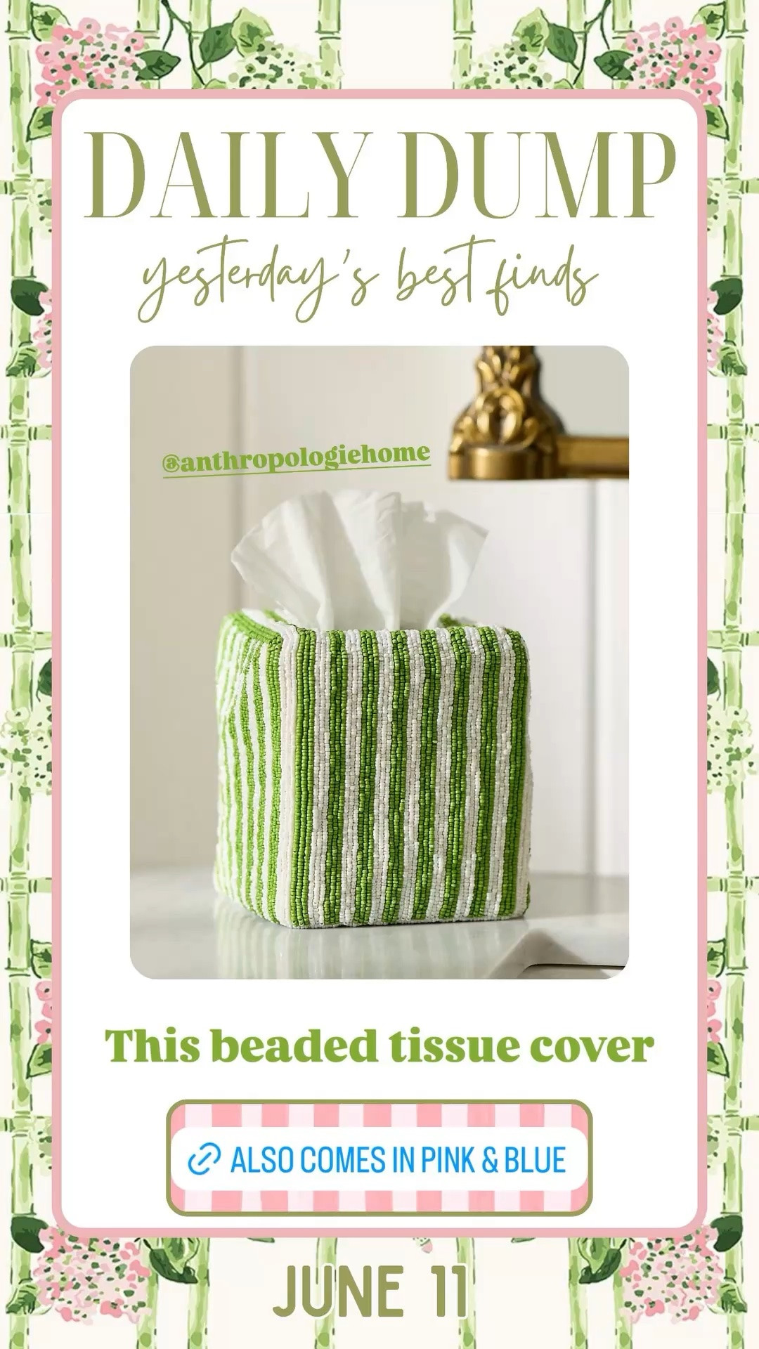 This beaded tissue cover  @anthropologiehome