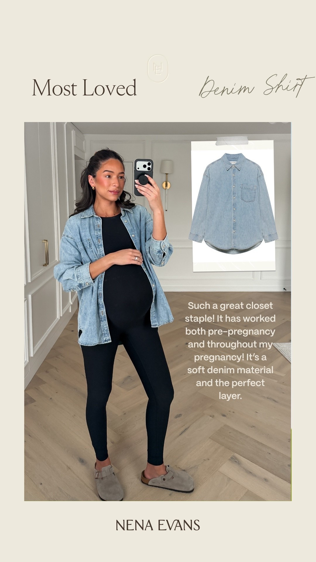 Your most loved last week! Love this denim shirt over this super stretchy and comfy jumpsuit. Wearing a S in shirt (color: 7 yrs pct bleu) and S in jumpsuit (OOS but I've linked similars) 

Winter outfit 
Winter style 
Winter fashion
Pregnancy outfit 
Bump friendly outfit 

#LTKootd #LTKBump #LTKSeasonal