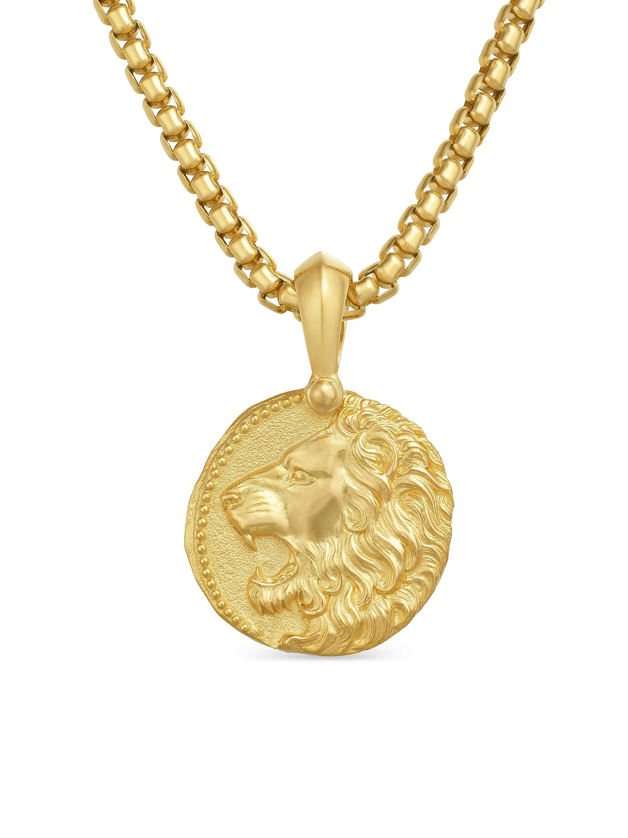 Leo Amulet in 18K Yellow Gold | Saks Fifth Avenue