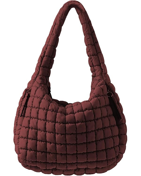Yecaigna Puffer Tote Bag, Quilted Tote Bag Crossbody Bags for Travel, Gym, Work | Amazon (US)