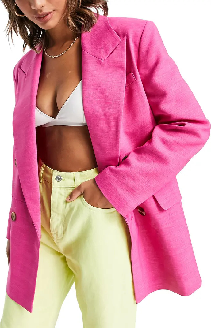 Bold Shoulder Double Breasted Blazer | Nordstrom