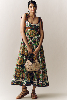 ALÉMAIS Liana European Linen Midi Dress | Anthropologie (US)