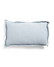 14x24 Linen And Cotton Blend Stone Wash Lumbar Feather Filled Pillow | Home | Marshalls | Marshalls