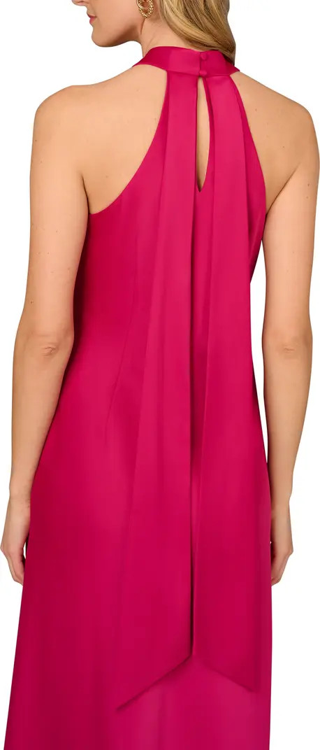 Stretch Satin Halter Mermaid Gown | Nordstrom