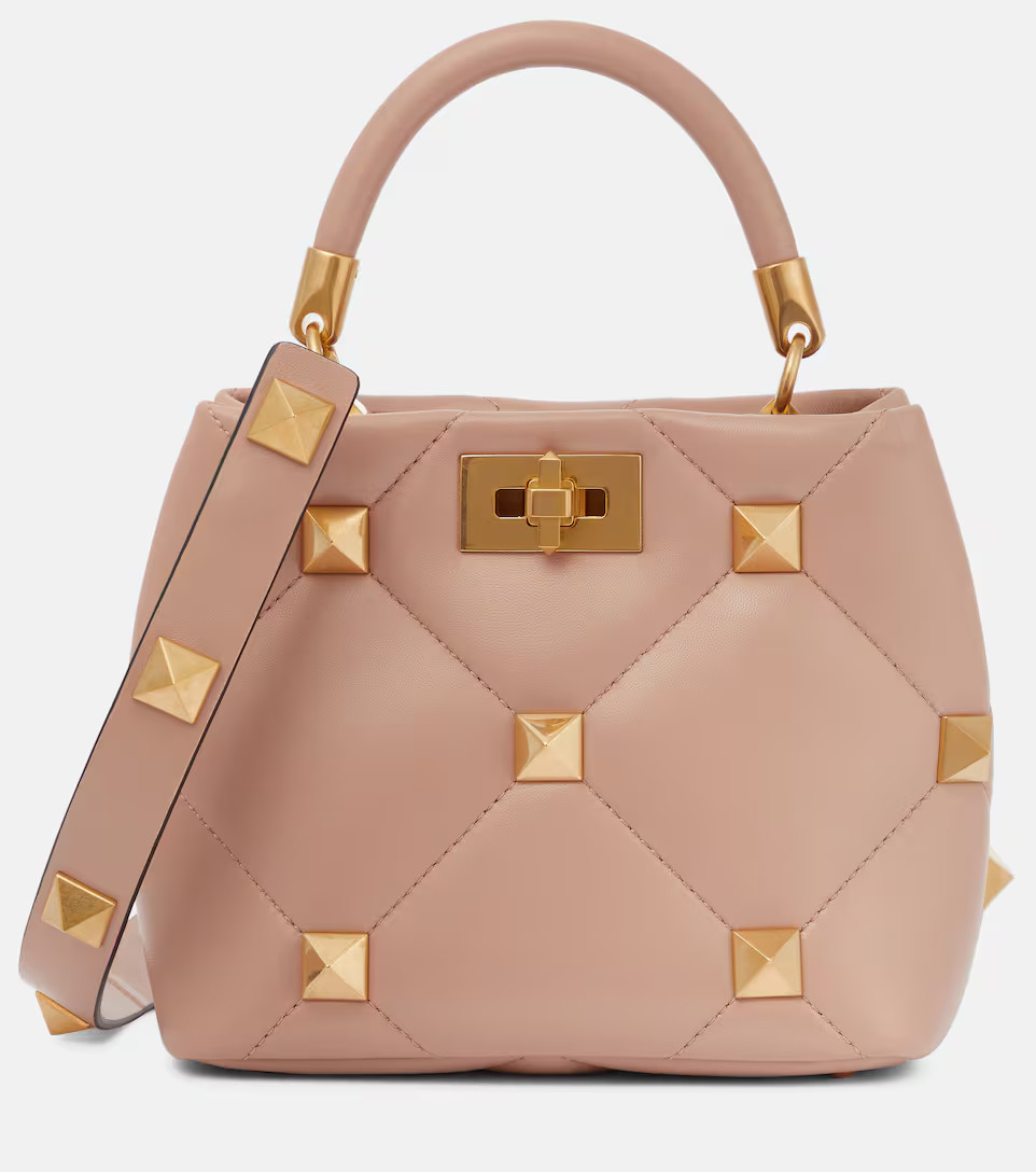 Roman Stud The Handle Small leather tote | Mytheresa (US/CA)