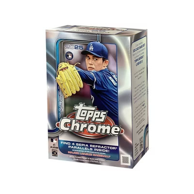 2025 Topps MLB Chrome Baseball Trading Card Value Box | Target