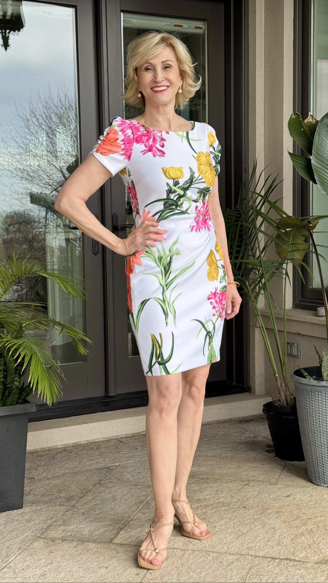 A pretty floral dress instantly puts me in a good mood! 🌸 I love the fresh, feminine print and how effortlessly it can take you from lunch with the girls to a summer event. This beauty is from Macy’s and paired with simple sandals, it’s the perfect warm-weather look. 💕

#LTKOver40 #LTKSeasonal #LTKootd