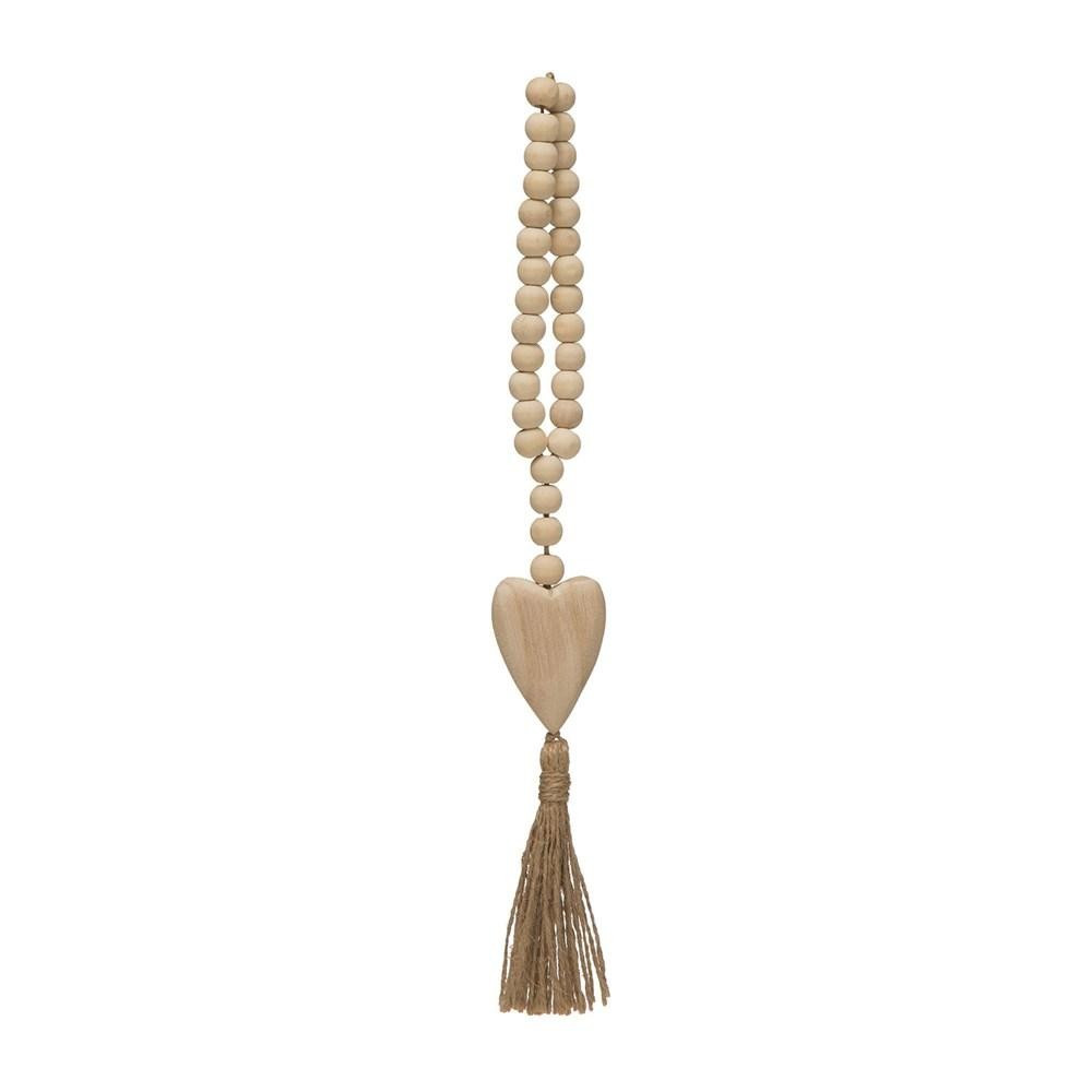 Heart and Jute Tassel Pendant | Megan Molten