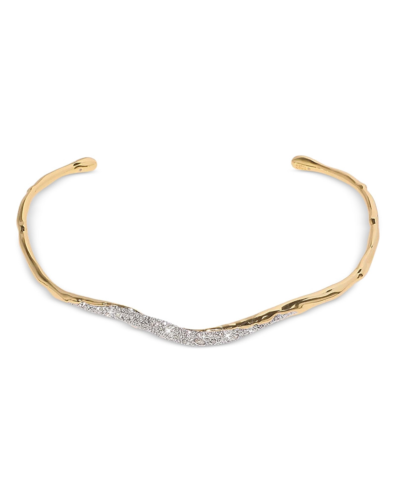 Alexis Bittar Solanales Slim Molten Collar Necklace in 14K Gold Plated | Bloomingdale's (US)